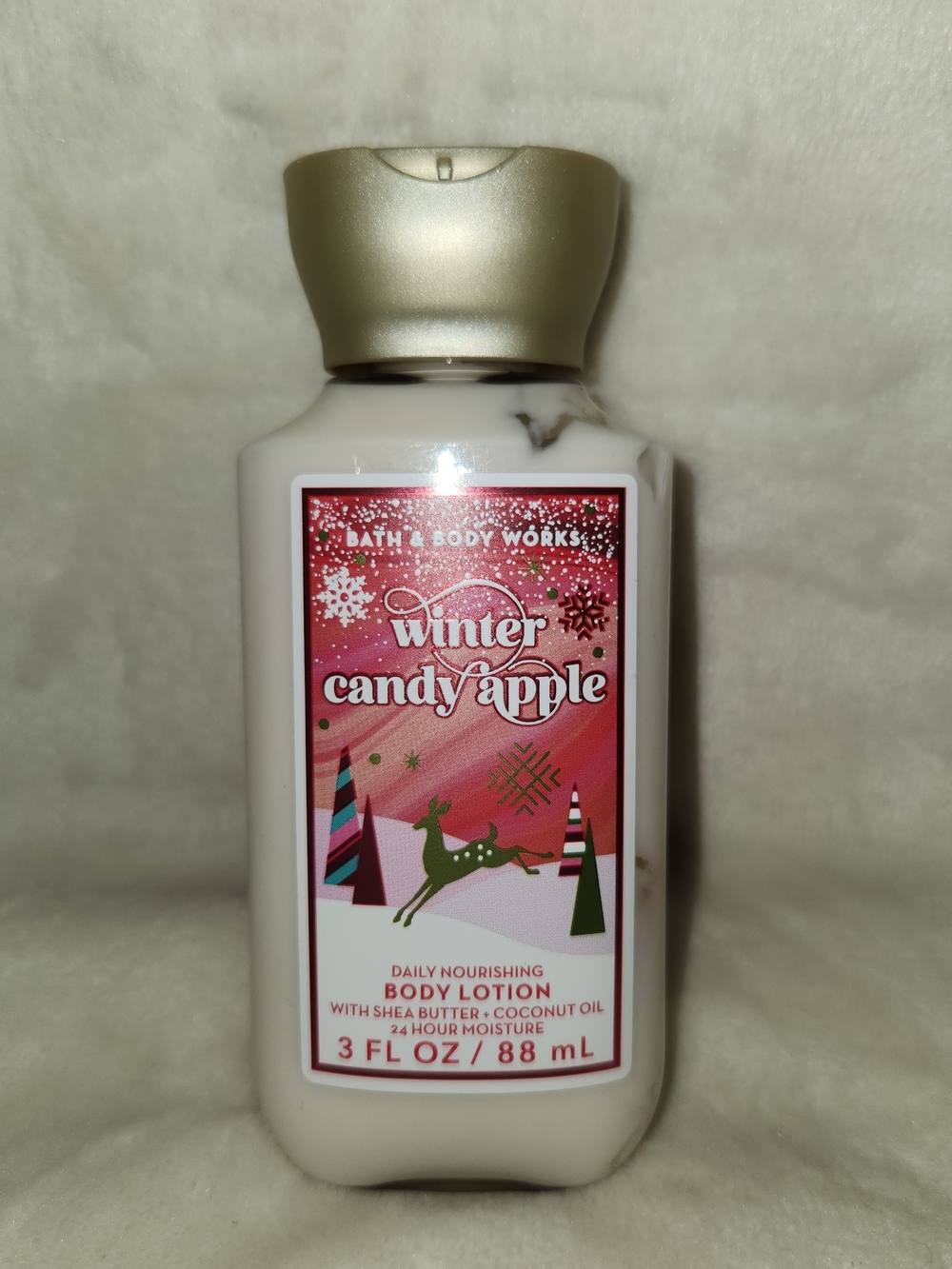 Bath & Body Works Winter Candy Apple Body Lotion And Body Wash 2022 Holiday